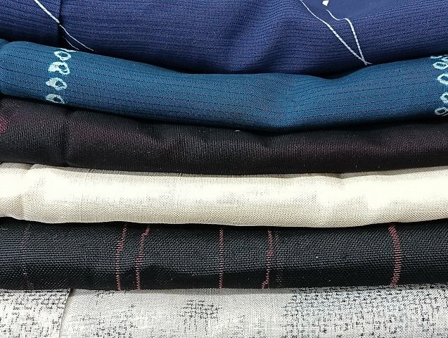 平和屋着物■夏物 小紋 絽 紗 まとめて20点 花柄 金銀彩 着用可能多数 全て正絹 mmm1639