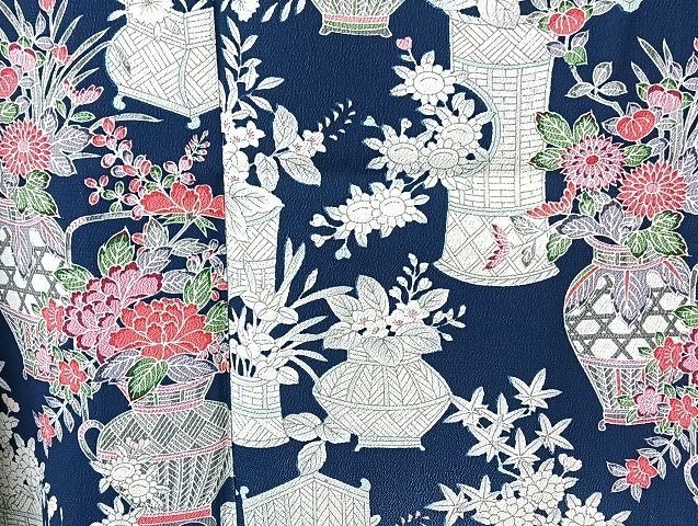平和屋着物■着物 小紋 単衣 まとめて 20点 向い蝶 風景 花柄 型染 暈染 洗える着物 和服 ハンドメイド リメイク 生地 未使用品有 mmm1642