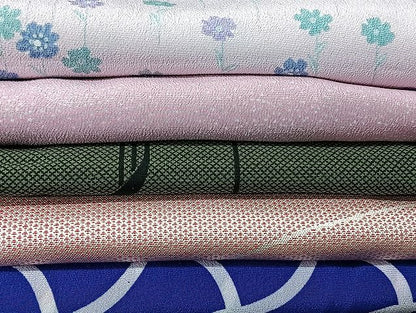 平和屋着物■着物 小紋 単衣 まとめて 20点 向い蝶 風景 花柄 型染 暈染 洗える着物 和服 ハンドメイド リメイク 生地 未使用品有 mmm1642
