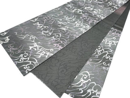 平和屋着物●両面　六通柄袋帯　抽象文　正絹　逸品　CABN8154hy