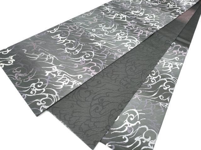 平和屋着物●両面　六通柄袋帯　抽象文　正絹　逸品　CABN8154hy