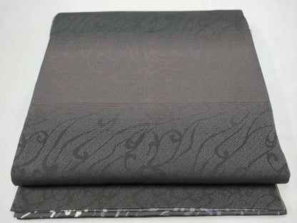 平和屋着物●両面　六通柄袋帯　抽象文　正絹　逸品　CABN8154hy