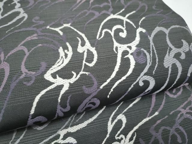平和屋着物●両面　六通柄袋帯　抽象文　正絹　逸品　CABN8154hy