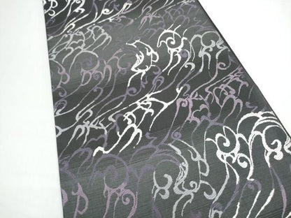 平和屋着物●両面　六通柄袋帯　抽象文　正絹　逸品　CABN8154hy