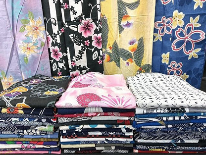 平和屋着物■浴衣 まとめて 45点 朝顔 花柄 綿絽 綿紅梅 注ぎ染め 暈し染め など 着用可能多数 未使用品あり mmm1655