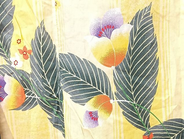 平和屋着物■浴衣 まとめて 45点 朝顔 花柄 綿絽 綿紅梅 注ぎ染め 暈し染め など 着用可能多数 未使用品あり mmm1655