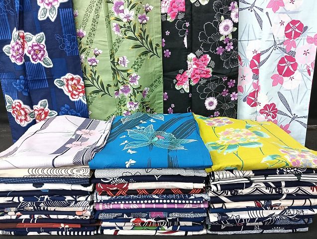 平和屋着物■浴衣 まとめて 45点 蝶 蜻蛉 朝顔 紫陽花 花柄 注ぎ染め など 着用可能多数 未使用品あり mmm1659