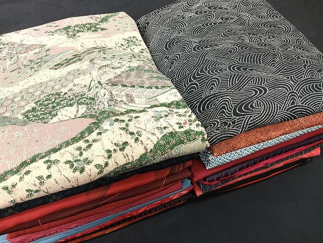 平和屋着物■道行コート まとめて 20点 風景 花柄 立波 刺繍 着用可能多数 未使用品あり 全て正絹 mmm1666