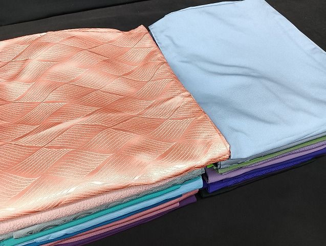 平和屋着物■着物 色無地 単衣 まとめて 20点 花柄 洗える着物 和服 ハンドメイド リメイク 生地 未使用品あり mmm1661