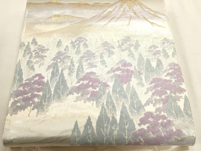 平和屋本店▼六通柄袋帯　北山　本金二重箔　正絹　逸品　DABK5840sf
