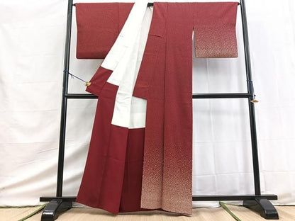 平和屋着物■江戸小紋　訪問着　大小あられ文　正絹　逸品　BAAY9428yc
