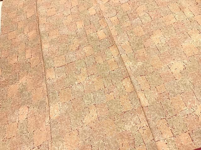 平和屋着物■上質な小紋　石畳文　正絹　逸品　未使用　BAAY9480yc
