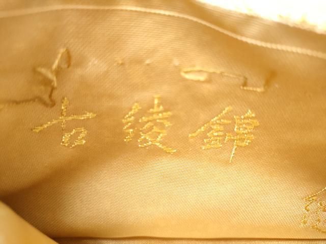 平和屋着物●六通柄袋帯　唐織　古綾錦　金糸　正絹　逸品　CABN8268hy