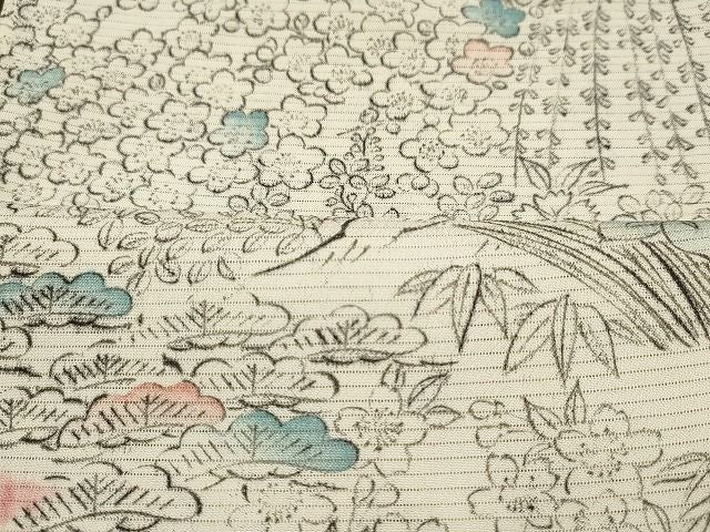 平和屋本店■夏物 小紋 絽 紗 まとめて20点 蝶 松竹梅 手描き 花柄 着用可能多数 全て正絹 se0067