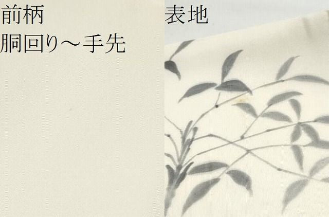 平和屋着物●塩瀬　九寸名古屋帯　手描き　休み鳥葡萄枝葉文　正絹　逸品　CABN8385hy