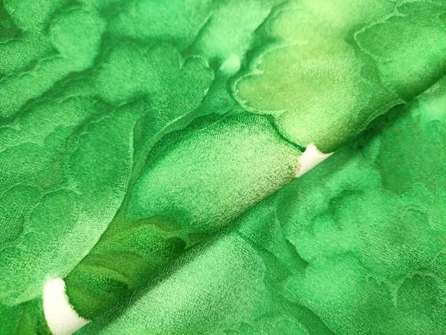 平和屋着物●豪華振袖　地紋起こし　草花文　正絹　逸品　DABL2399fe