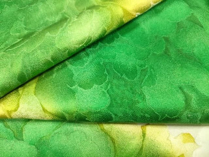 平和屋着物●豪華振袖　地紋起こし　草花文　正絹　逸品　DABL2399fe