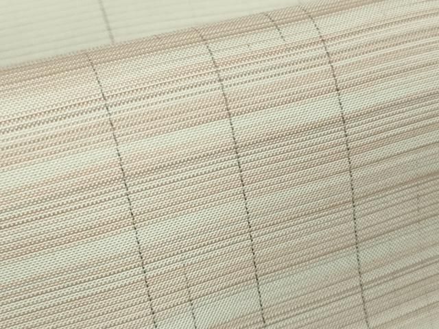 平和屋本店●極上　男性　本場大島紬　白大島　訪問着　キングサイズ　横段文　逸品　未使用　DZAB6828kh6
