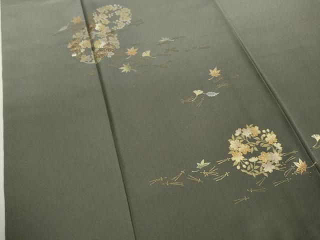 平和屋本店●極上 金彩友禅 卓越技能者 名工 和田光正 訪問着 光正高蒔絵 吹寄せ花丸文 潤色 暈し染め 金銀彩 さが美扱い 逸品 DZAB7009kh6