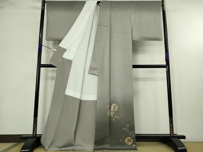 平和屋本店●極上 金彩友禅 卓越技能者 名工 和田光正 訪問着 光正高蒔絵 吹寄せ花丸文 潤色 暈し染め 金銀彩 さが美扱い 逸品 DZAB7009kh6