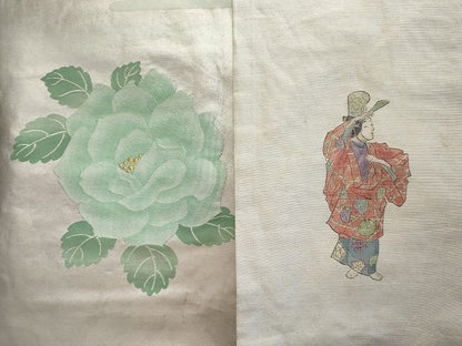 平和屋本店■名古屋帯 まとめて100点 鳥 能 花柄 刺繍 金銀糸 など 着用可能多数 未使用品あり 全て正絹 se0073