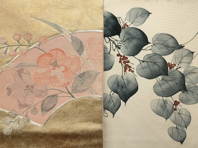 平和屋本店■名古屋帯 まとめて100点 尾長鳥 鳥 蝶 辻が花 更紗 花柄 手描き 駒刺繍 刺繍 金銀糸 など 未使用品あり 全て正絹 ppp0067