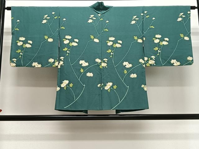 平和屋着物＃羽織　草花文　金彩　正絹　逸品　CABN9394ua