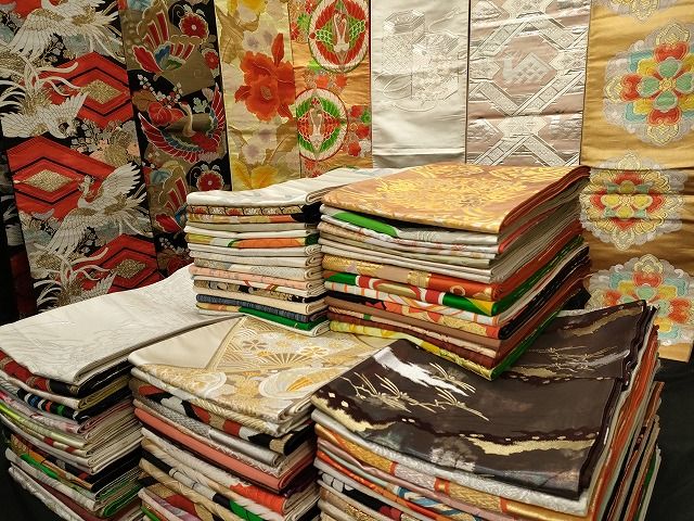 平和屋本店■袋帯 西陣 まとめて 100点 鳳凰 向かい鶴 有栖川文様 蝶 乱菊 花柄 宝相華 駒刺繍 金銀糸 着用可能多数  全て正絹 se0086
