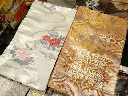 平和屋本店■袋帯 西陣 まとめて 100点 鳳凰 向かい鶴 有栖川文様 蝶 乱菊 花柄 宝相華 駒刺繍 金銀糸 着用可能多数  全て正絹 se0086