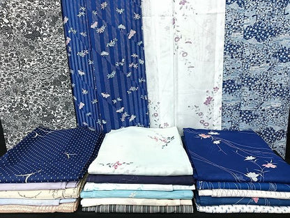 平和屋着物■夏物 小紋 絽 紗 洗える着物 まとめて20点 鳥 蝶 風景 花柄 手描き 暈し染め 着用可能多数 mmm1673