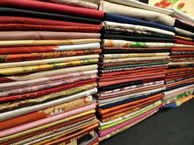 平和屋本店■名古屋帯 まとめて100点 鶴 鴛鴦 蝶 風景 花柄 手描き 駒刺繍 刺繍 金銀糸 など 着用可能多数 未使用品あり 全て正絹 ppp0071