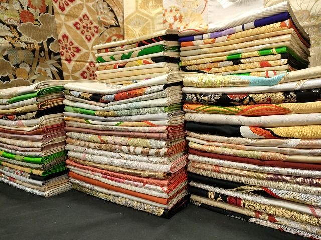 平和屋本店■袋帯 西陣 まとめて 100点 鳳凰 向かい鶴 人物 蝶 風景 更紗 七宝 宝相華 楽器 木曽街道六十九次 未使用品有 全て正絹 ppp0090
