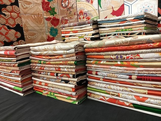 平和屋着物■袋帯 西陣 まとめて100点 鳳凰 鶴 馬 人物 蝶 更紗 花柄 七宝 正倉院 金銀糸 など 着用可能多数 未使用品有 全て正絹 mmm1717