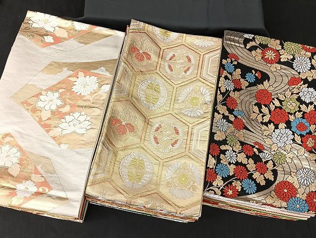 平和屋着物■袋帯 西陣 まとめて100点 鳳凰 向い鶴 向い鳥 向い蝶 更紗 立波 七宝 正倉院 佐賀錦 証紙付き 未使用品あり 全て正絹 mmm1719