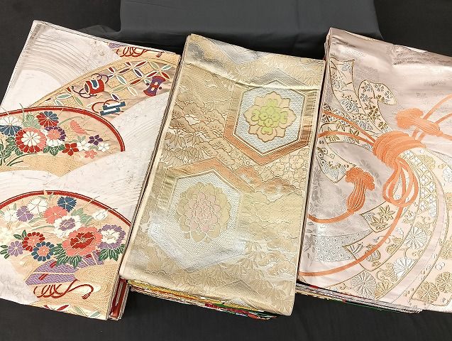 平和屋着物■袋帯 西陣 まとめて100点 鳳凰 鴛鴦 蝶 松竹梅 花柄 七宝 正倉院 金銀糸 など 着用可能多数 未使用品あり 全て正絹 mmm1720