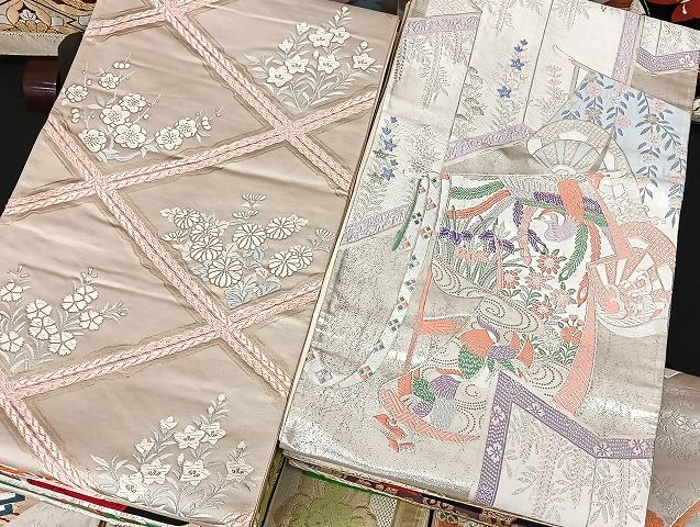 平和屋着物■袋帯 西陣 まとめて100点 鳳凰 鴛鴦 蝶 松竹梅 花柄 七宝 正倉院 金銀糸 など 着用可能多数 未使用品あり 全て正絹 mmm1720