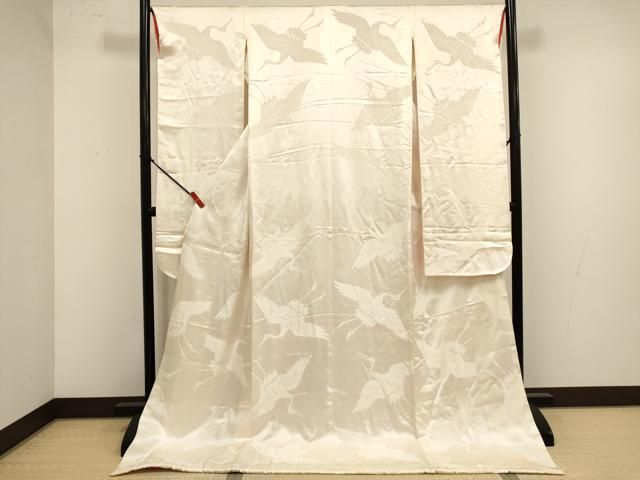 平和屋本店●掛下　打掛　和装　婚礼　花嫁　結婚式　神社挙式　飛鶴文　逸品　DABM1750cd