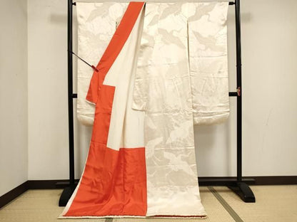 平和屋本店●掛下　打掛　和装　婚礼　花嫁　結婚式　神社挙式　飛鶴文　逸品　DABM1750cd