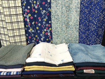 平和屋着物■夏物 小紋 絽 紗 まとめて20点 花柄 手描き 暈し染め 金彩 着用可能多数 全て正絹 mmm1726