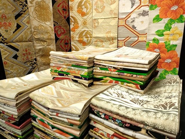 平和屋本店■袋帯 西陣 まとめて 100点 鳳凰 鶴 向かい鴛鴦 人物 能 道成寺 蝶 更紗 花柄 宝相華 金銀糸 未使用品有 全て正絹 ppp0103