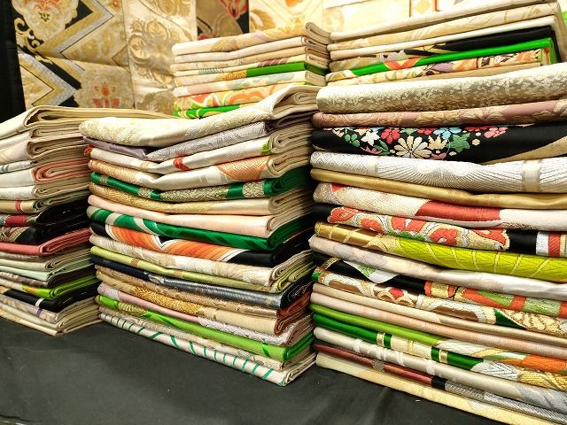 平和屋本店■袋帯 西陣 まとめて 100点 鳳凰 鶴 向かい鴛鴦 人物 能 道成寺 蝶 更紗 花柄 宝相華 金銀糸 未使用品有 全て正絹 ppp0103