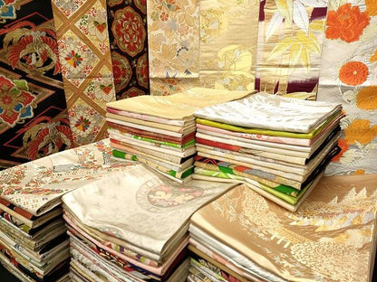 平和屋本店■袋帯 西陣 まとめて 100点 向かい鳳凰 鳥 向かい蝶 風景 更紗 花柄 宝相華 金銀糸 など 未使用品あり 全て正絹 ppp0110