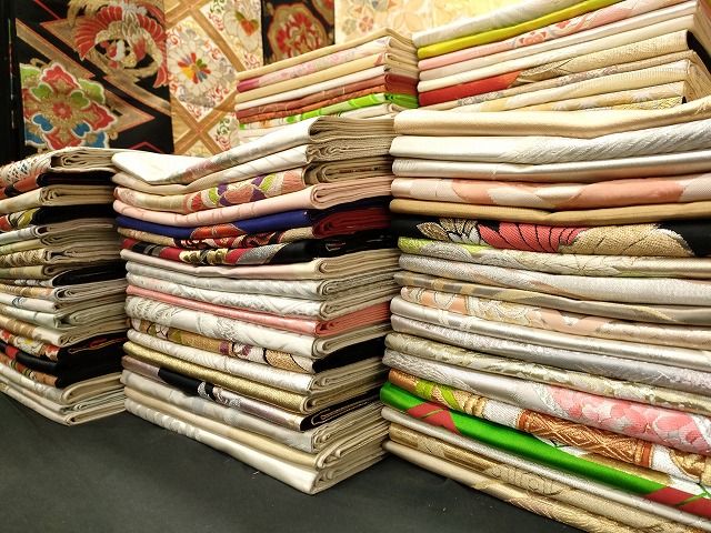平和屋本店■袋帯 西陣 まとめて 100点 向かい鳳凰 鳥 向かい蝶 風景 更紗 花柄 宝相華 金銀糸 など 未使用品あり 全て正絹 ppp0110