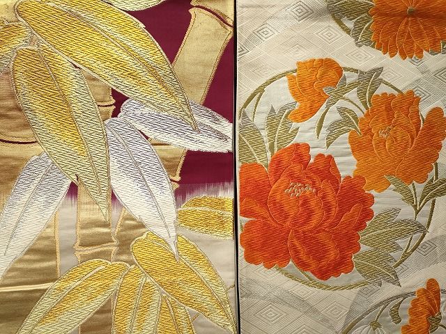 平和屋本店■袋帯 西陣 まとめて 100点 向かい鳳凰 鳥 向かい蝶 風景 更紗 花柄 宝相華 金銀糸 など 未使用品あり 全て正絹 ppp0110