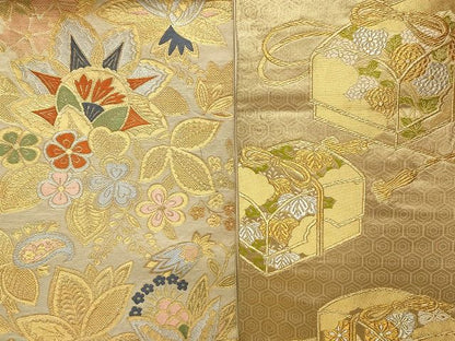 平和屋本店■袋帯 西陣 まとめて 100点 向かい鳳凰 鳥 向かい蝶 風景 更紗 花柄 宝相華 金銀糸 など 未使用品あり 全て正絹 ppp0110
