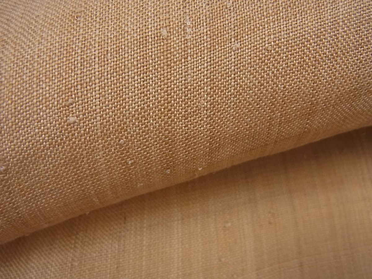 平和屋本店＊希少 夏物 喜如嘉の芭蕉布 手積み芭蕉糸100％ 色無地 逸品3s627