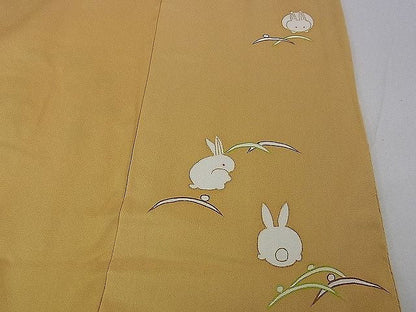 平和屋本店■極上　人形作家・ホリヒロシ　子供　七五三　女の子　3歳　祝着　刺繍　花笠　暈し染め　金銀彩　逸品　DZAA0631kh4 - 平和屋