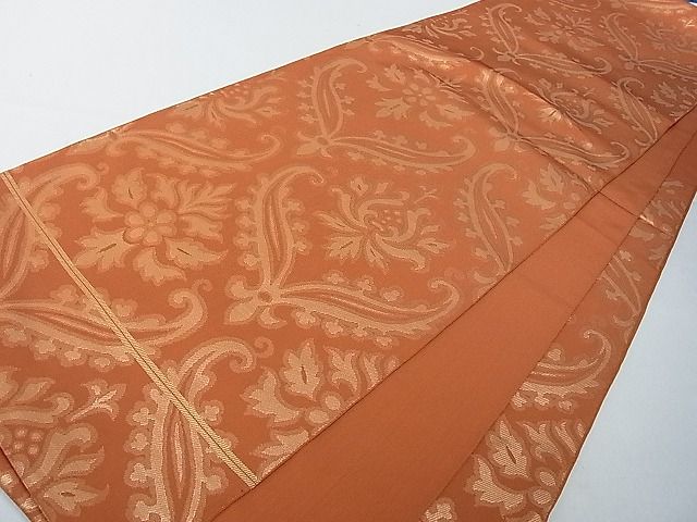 平和屋着物■六通柄袋帯　本袋帯　花唐草文　金糸　逸品　pn3713