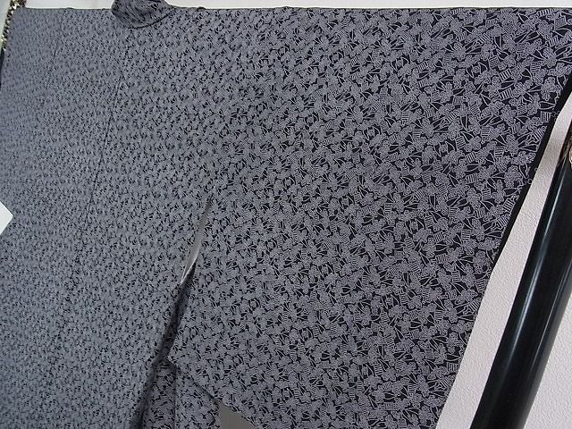 平和屋本店■極上　人間国宝　小宮康孝　江戸小紋　大根とおろし金　黒地　逸品　3kh1631 - 平和屋