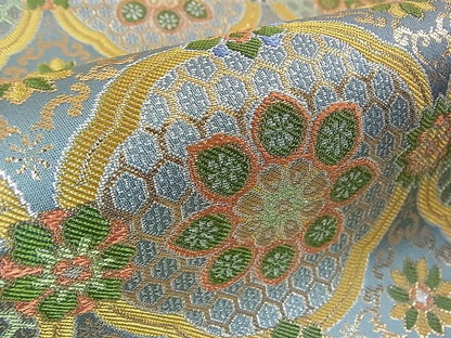 平和屋本店■極上　龍村晋謹製　全通柄袋帯　江華蜀紅錦　金銀糸　逸品　3kh1703 - 平和屋